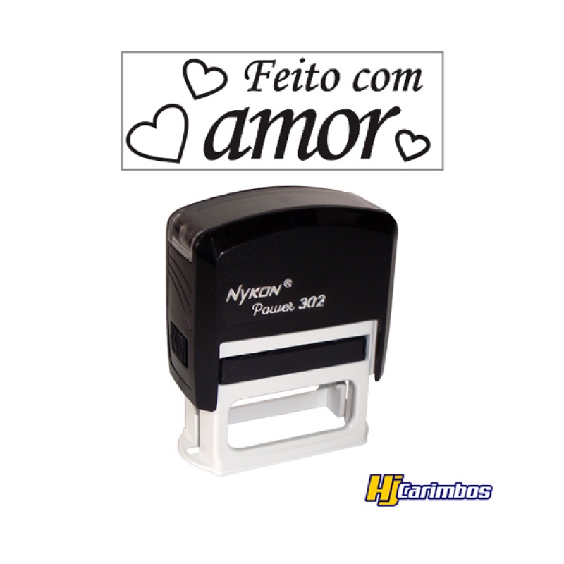 Carimbo Automático - FEITO COM AMOR