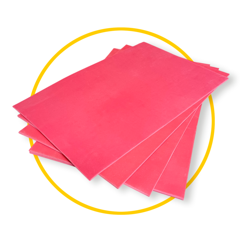 Borracha Premium para Carimbo Gravação a Laser - Pack C/ 10 Folhas 20X30 cm - Image 7