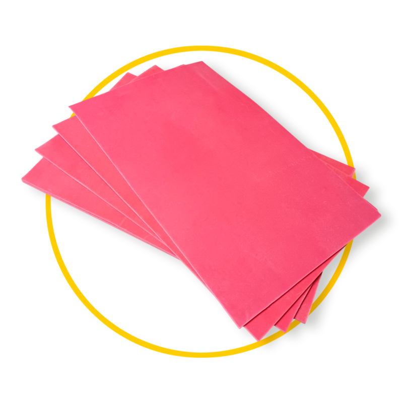 Borracha Premium para Carimbo Gravação a Laser - Pack C/ 3 Folhas 20x30 cm