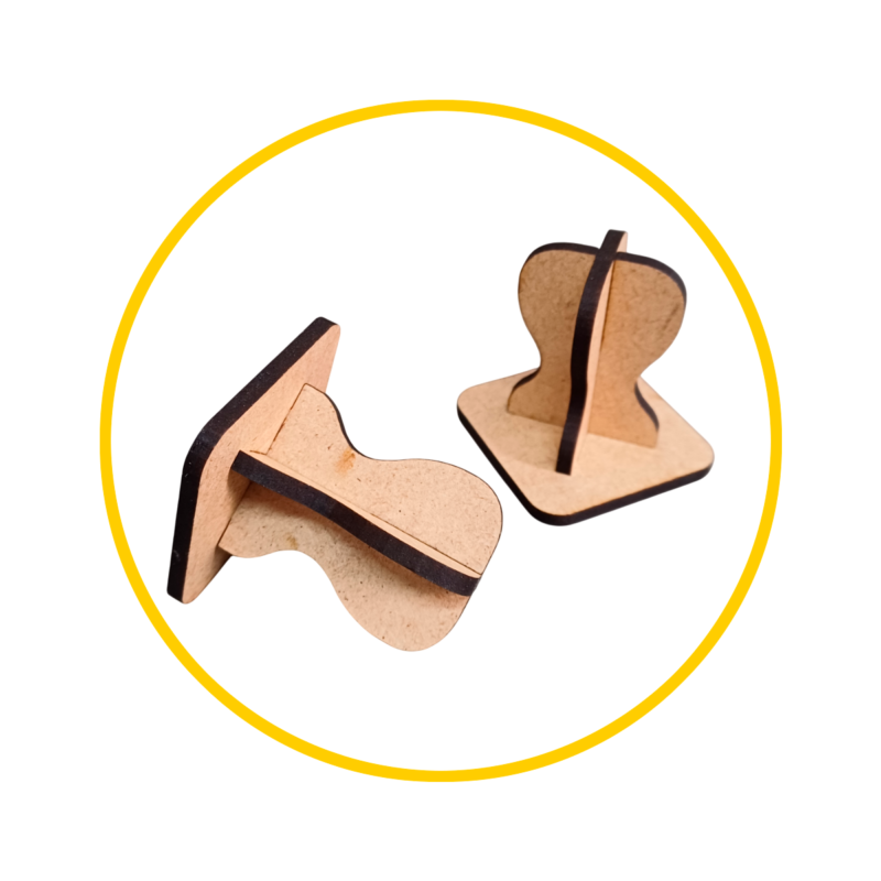 10 Bases Para Carimbo Em Mdf - Tags, Sacolas E Embalagens - Image 2