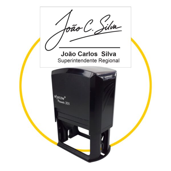 Carimbo Comercial Com A Sua Assinatura + Dados Pessoais